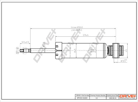 Dr!ve+ DP1610.10.0222 - Амортисьор vvparts.bg