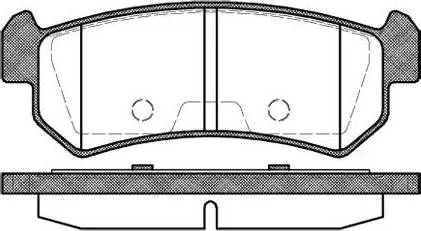 Honda NHC-1208 - Комплект спирачно феродо, дискови спирачки vvparts.bg