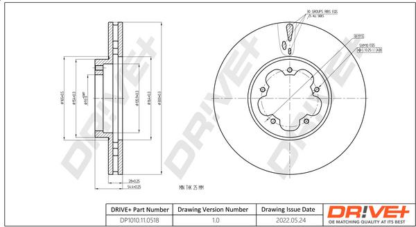 Dr!ve+ DP1010.11.0518 - Спирачен диск vvparts.bg