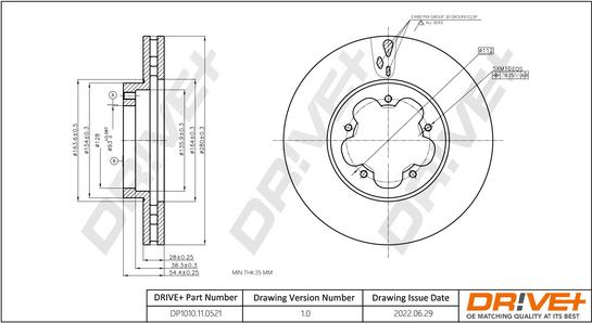 Dr!ve+ DP1010.11.0521 - Спирачен диск vvparts.bg