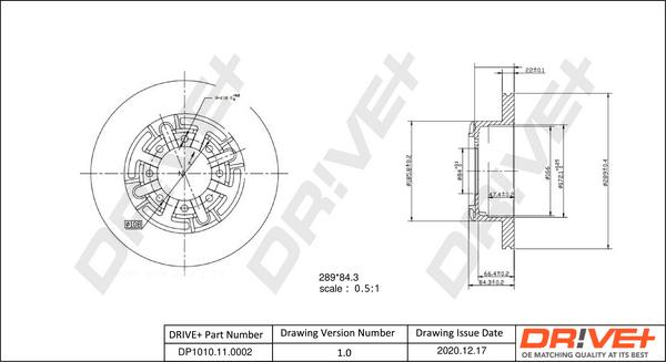 Dr!ve+ DP1010.11.0002 - Спирачен диск vvparts.bg