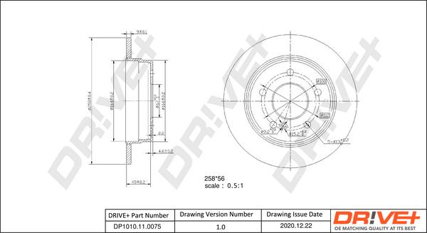 Dr!ve+ DP1010.11.0075 - Спирачен диск vvparts.bg