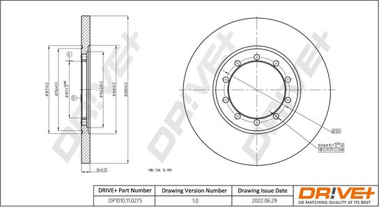 Dr!ve+ DP1010.11.0275 - Спирачен диск vvparts.bg