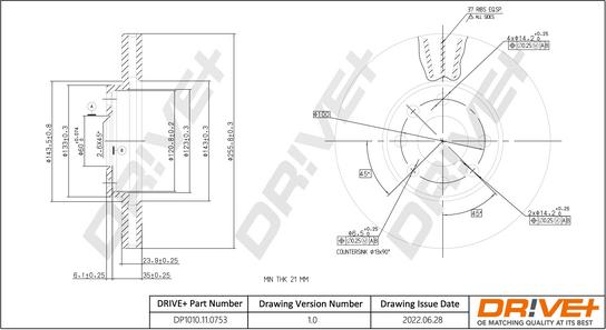Dr!ve+ DP1010.11.0753 - Спирачен диск vvparts.bg