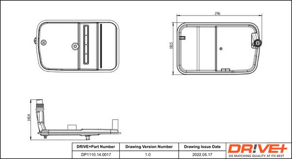 Dr!ve+ DP1110.14.0017 - Хидравличен филтър, автоматична предавателна кутия vvparts.bg