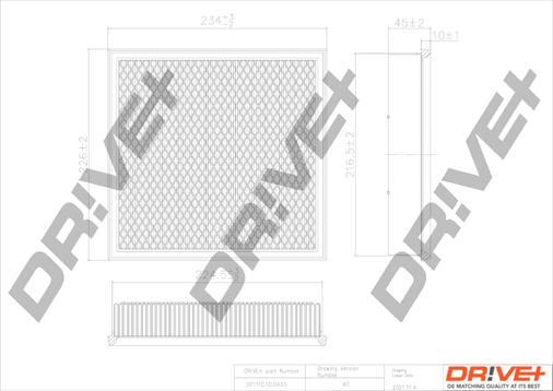 Dr!ve+ DP1110.10.0433 - Въздушен филтър vvparts.bg