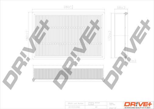 Dr!ve+ DP1110.10.0592 - Въздушен филтър vvparts.bg