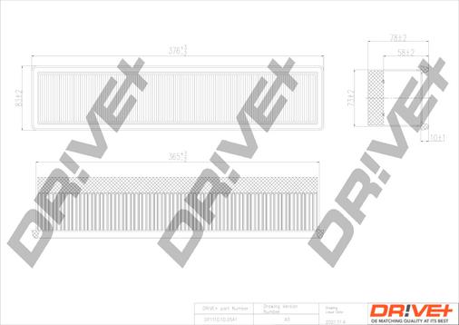 Dr!ve+ DP1110.10.0541 - Въздушен филтър vvparts.bg