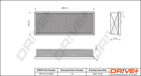 Dr!ve+ DP1110.10.0554 - Въздушен филтър vvparts.bg