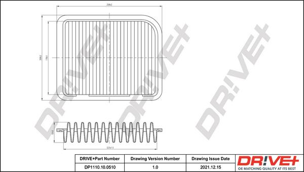 Dr!ve+ DP1110.10.0510 - Въздушен филтър vvparts.bg