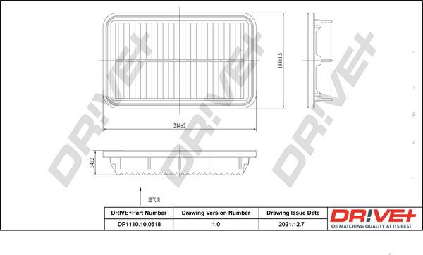 Dr!ve+ DP1110.10.0518 - Въздушен филтър vvparts.bg