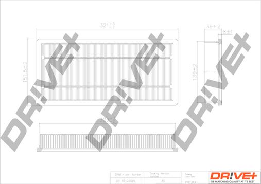 Dr!ve+ DP1110.10.0099 - Въздушен филтър vvparts.bg