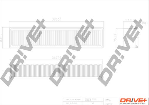 Dr!ve+ DP1110.10.0095 - Въздушен филтър vvparts.bg