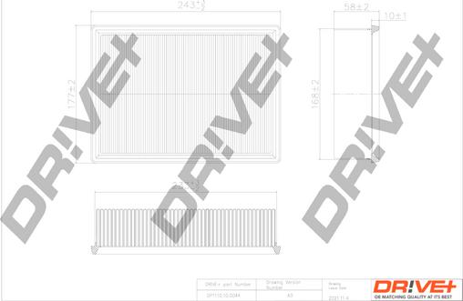 Dr!ve+ DP1110.10.0044 - Въздушен филтър vvparts.bg