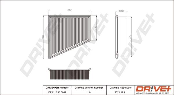 Dr!ve+ DP1110.10.0082 - Въздушен филтър vvparts.bg