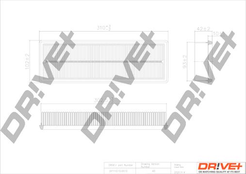 Dr!ve+ DP1110.10.0073 - Въздушен филтър vvparts.bg