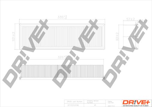 Dr!ve+ DP1110.10.0199 - Въздушен филтър vvparts.bg