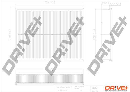 Dr!ve+ DP1110.10.0195 - Въздушен филтър vvparts.bg