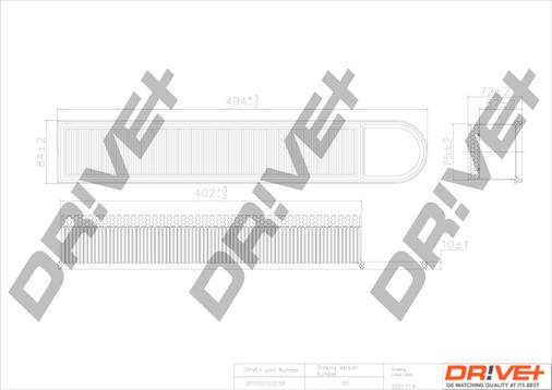 Dr!ve+ DP1110.10.0159 - Въздушен филтър vvparts.bg