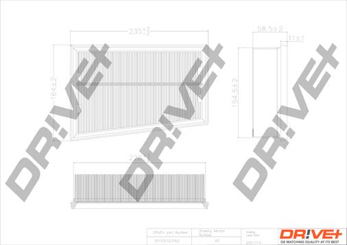 Dr!ve+ DP1110.10.0163 - Въздушен филтър vvparts.bg