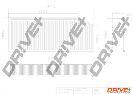 Dr!ve+ DP1110.10.0120 - Въздушен филтър vvparts.bg