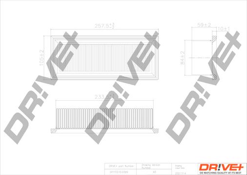 Dr!ve+ DP1110.10.0399 - Въздушен филтър vvparts.bg