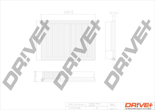 Dr!ve+ DP1110.10.0388 - Въздушен филтър vvparts.bg