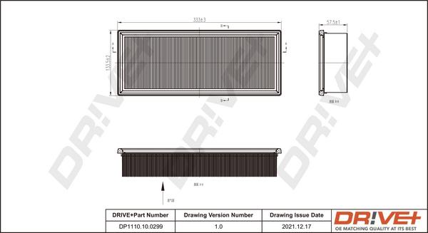 Dr!ve+ DP1110.10.0299 - Въздушен филтър vvparts.bg