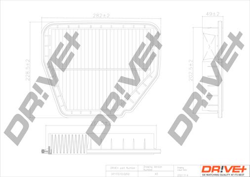 Dr!ve+ DP1110.10.0202 - Въздушен филтър vvparts.bg