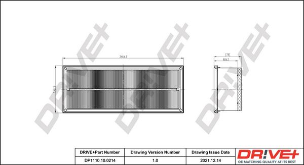 Dr!ve+ DP1110.10.0214 - Въздушен филтър vvparts.bg