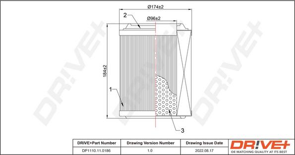 Dr!ve+ DP1110.10.0286 - Въздушен филтър vvparts.bg