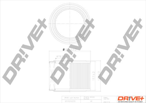 Dr!ve+ DP1110.10.0731 - Въздушен филтър vvparts.bg