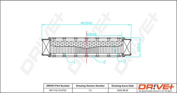 Dr!ve+ DP1110.10.0723 - Въздушен филтър vvparts.bg