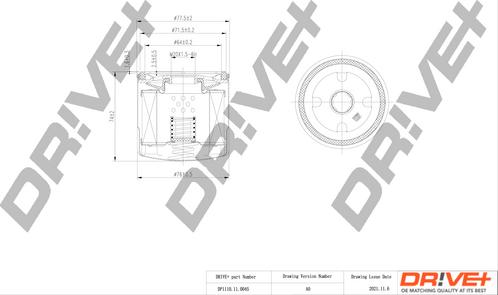 Dr!ve+ DP1110.11.0045 - Маслен филтър vvparts.bg