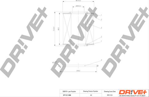 Dr!ve+ DP1110.11.0069 - Маслен филтър vvparts.bg