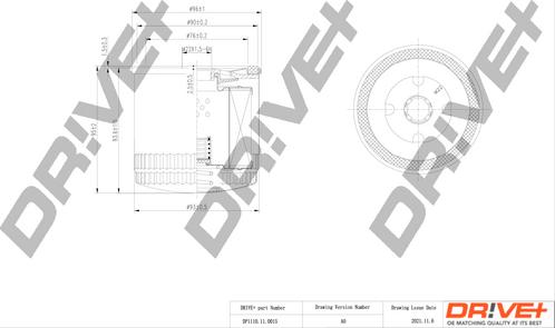 Dr!ve+ DP1110.11.0015 - Маслен филтър vvparts.bg