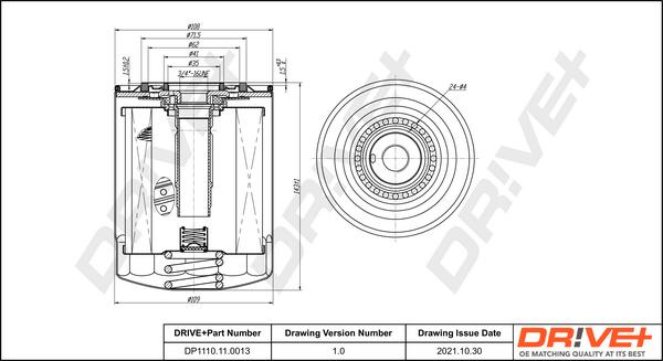 Dr!ve+ DP1110.11.0013 - Маслен филтър vvparts.bg