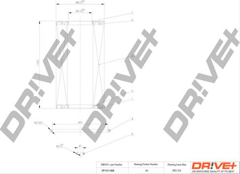 Dr!ve+ DP1110.11.0030 - Маслен филтър vvparts.bg