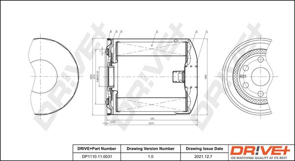 Dr!ve+ DP1110.11.0031 - Маслен филтър vvparts.bg