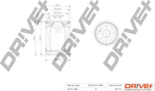 Dr!ve+ DP1110.11.0020 - Маслен филтър vvparts.bg