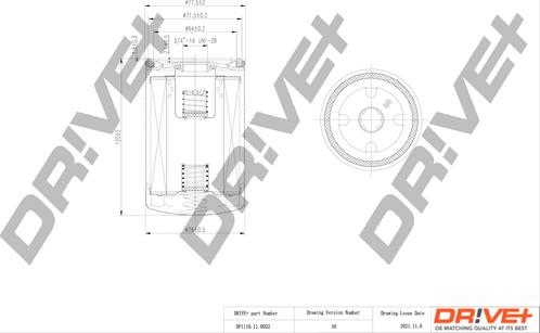 Dr!ve+ DP1110.11.0022 - Маслен филтър vvparts.bg