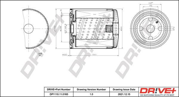 Dr!ve+ DP1110.11.0165 - Маслен филтър vvparts.bg