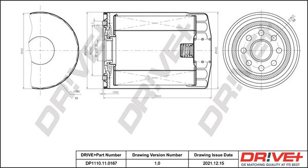 Dr!ve+ DP1110.11.0167 - Маслен филтър vvparts.bg