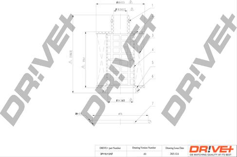 Dr!ve+ DP1110.11.0107 - Маслен филтър vvparts.bg