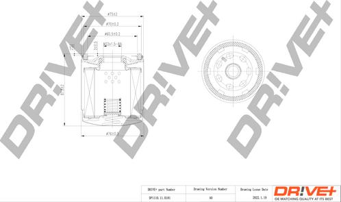 Dr!ve+ DP1110.11.0181 - Маслен филтър vvparts.bg