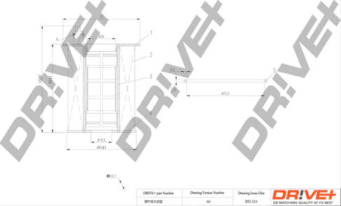 Dr!ve+ DP1110.11.0132 - Маслен филтър vvparts.bg