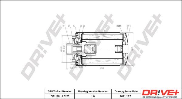 Dr!ve+ DP1110.11.0125 - Маслен филтър vvparts.bg