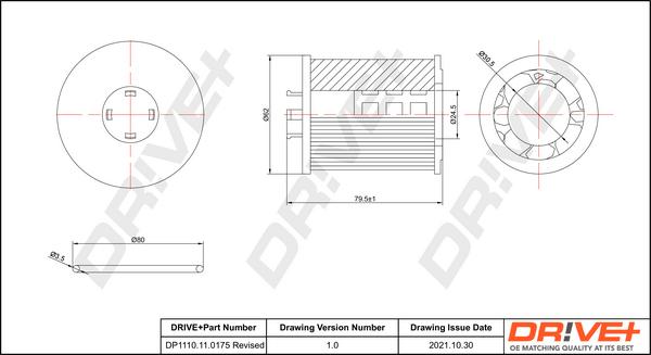 Dr!ve+ DP1110.11.0175 - Маслен филтър vvparts.bg