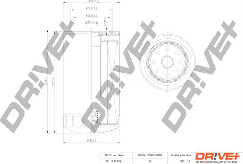 Dr!ve+ DP1110.11.0298 - Маслен филтър vvparts.bg