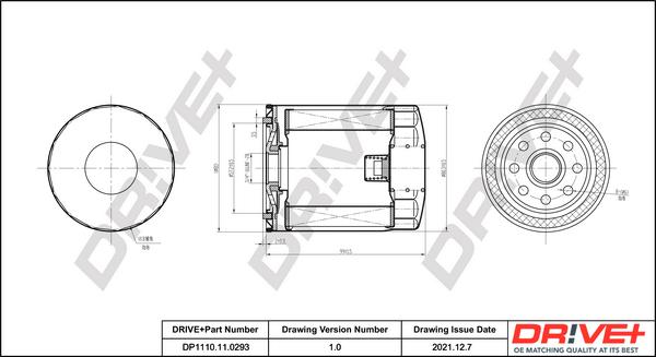 Dr!ve+ DP1110.11.0293 - Маслен филтър vvparts.bg